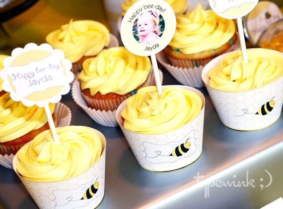 HoneyBee Birthday Party- EDITABLE - PHOTO INVITATION - (Printable) Il_570xn