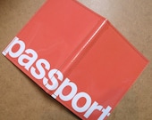 International Orange Passport Case