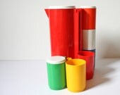 40% OFF Picnic Pitcher and Cup Set // Ingrid Chicago // Primary Colors - UltramarineVintage