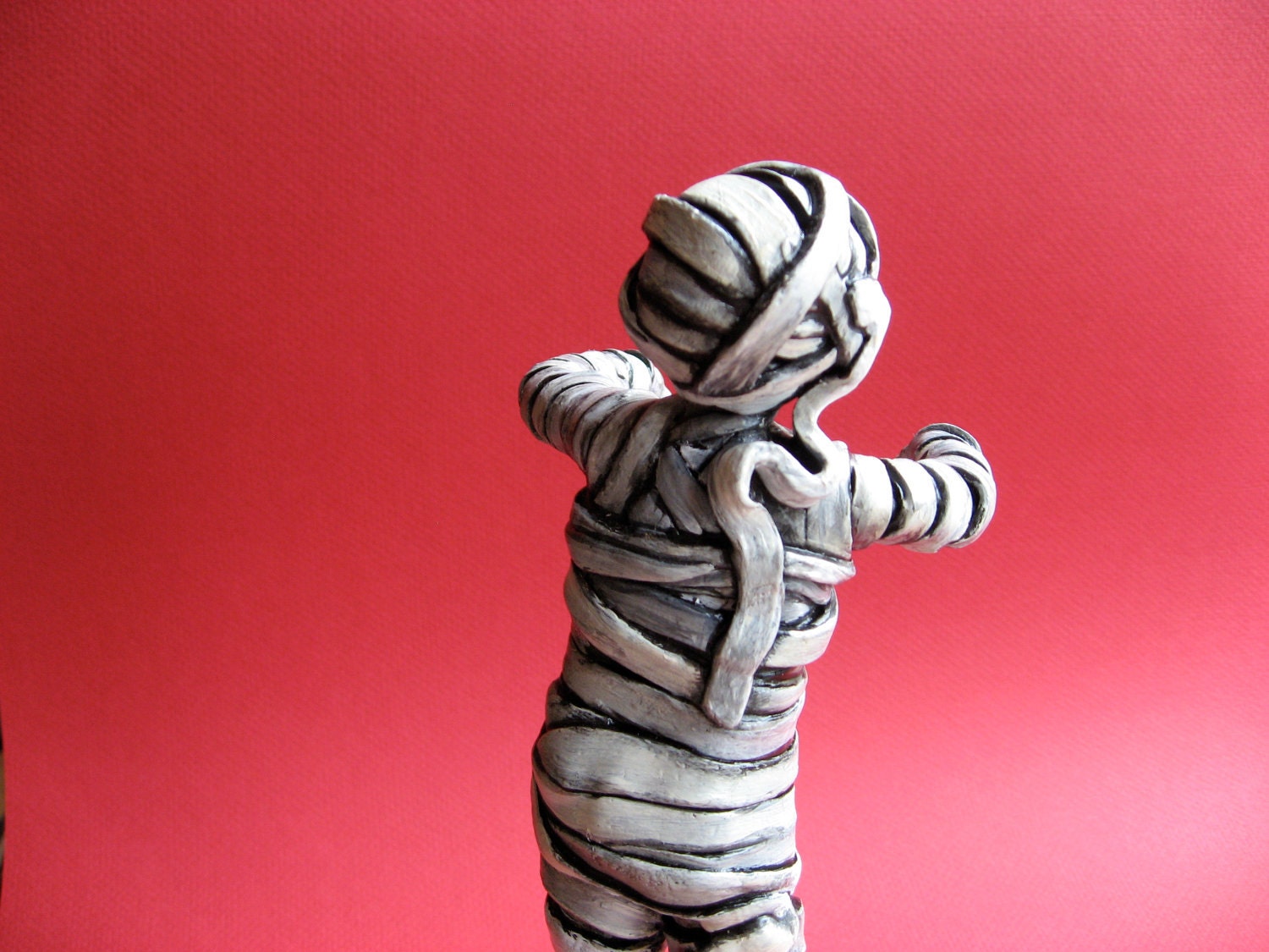 Mummy Madness - One of a Kind Doll - Happy Mummy - Halloween Art - Egyptian