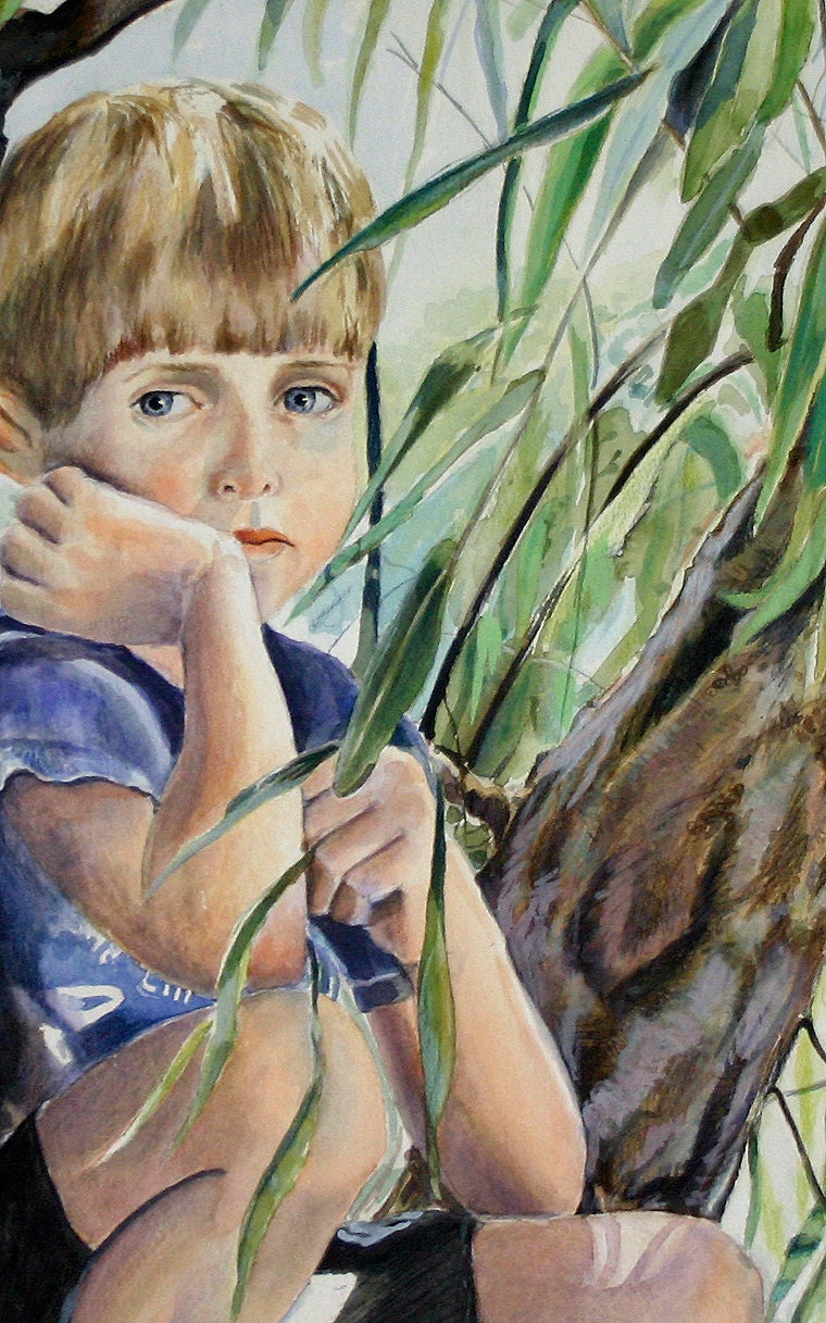 Custom Detailed Portrait- One Person-Original 11x14 Art- Detailed Realistic Painting Drawing