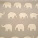 Cute Japanese Fabric - Large Elephant Gray - 1/2yd