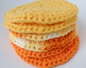 Round Tropical Sunshine Scrubbies