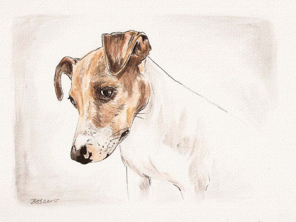 Jack Russell Terrier, Ethel, OOAK..