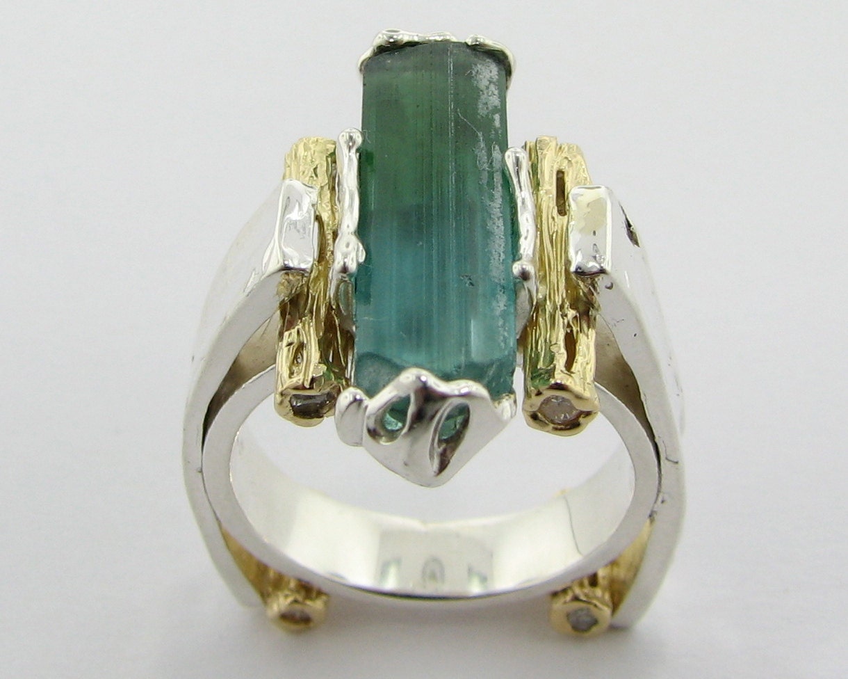 Skyscraper IV, Destroyed. A tourmaline rough ring