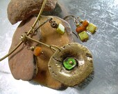 Cast Off Flower - Mixed Metal Choker Set