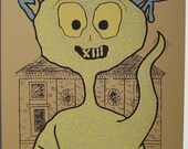 Macrock 2010 screen printed gigposter