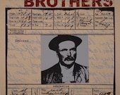 Felice Brothers screen printed gigposter