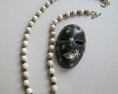 Natural Fossil and Brecciated jasper Necklace
