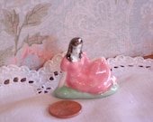 Micro Miniature Figurine - Girl in Pink