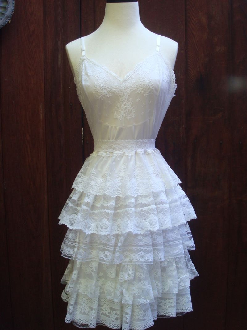 DEPOSIT Bella White, Ivory, peach or Cream Ruffle Wedding Dress -- made to order for the Bohemian Bride
