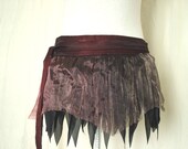Red Pixie Wrap Skirt