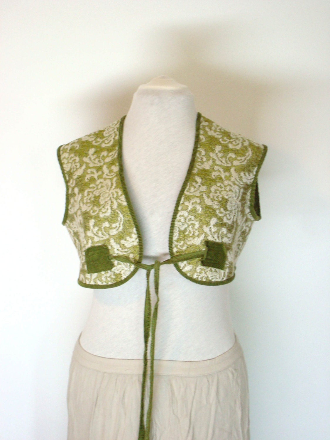 Green Tapestry Vest