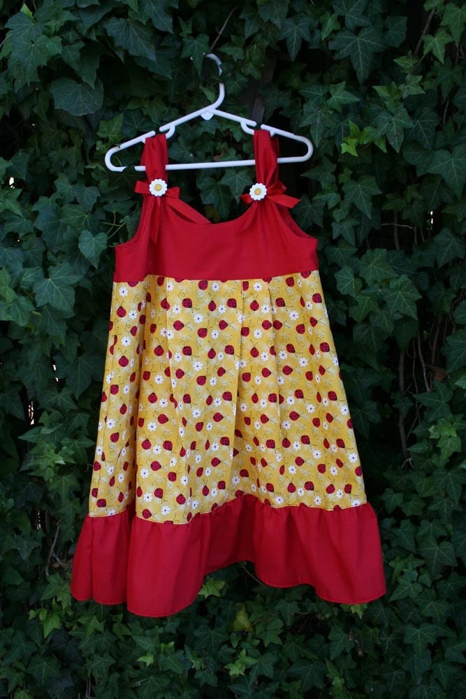 Cute as  A Ladybug Sundress