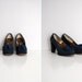 vintage 1940s shoes / vintage 40s heels / vintage 1940s platform pumps