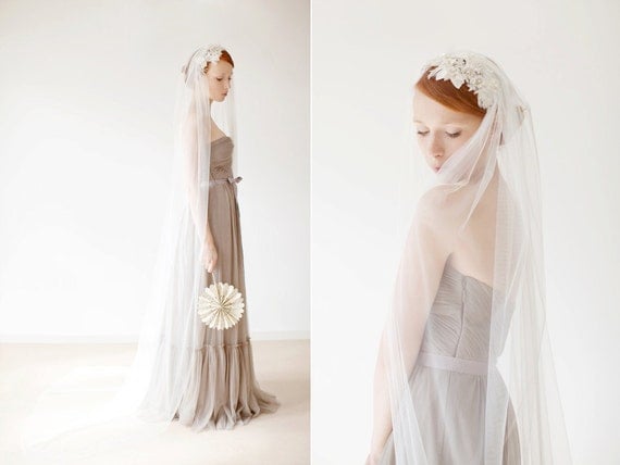 Idyllic - Tule bridal veil 90" length