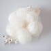 Soft Petals - Silver Bridal Hair piece - Made to Order