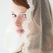 Wedding Veil, Bridal Veil, Lace, Point d'Esprit, Mantilla Veil, Hip Length - Lovely - Made to Order