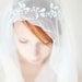 Wedding, Floral Bridal Crown, Headband, Crystal Tiara, Wedding Hair Accessory, ivory, silver- Breathless
