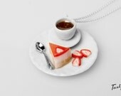 Coffee and strawberrycheesecake necklace.