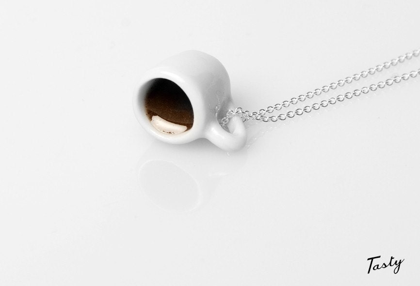 Coffee mug necklace