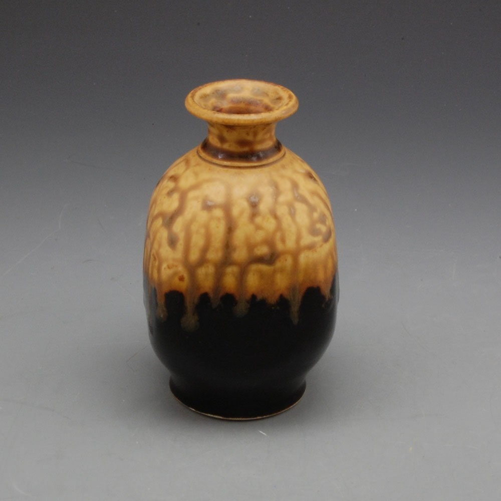 Reed Diffuser - Dark Brown and Golden Brown Porcelain Vase