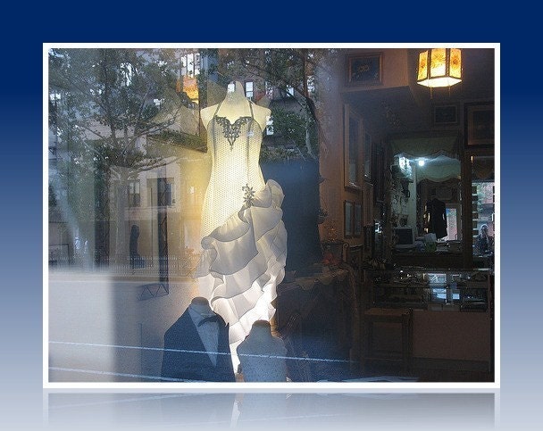 Photograph Gown Reflections Blank Greeting Card