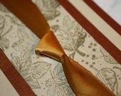Gold and Copper Leaf Fall Wedding Invitation