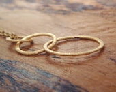 Three Ring Gold Necklace