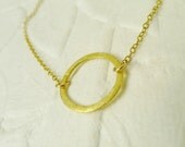 Small Eternity Gold Necklace