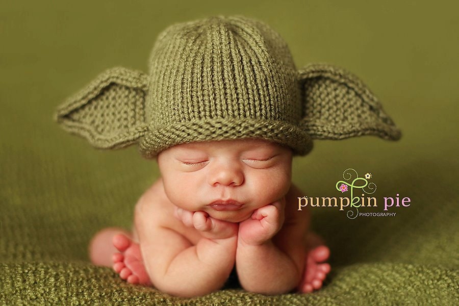 Yoda Baby Hat