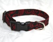 Dog Collar Henry Alexander red pattern XS, mini