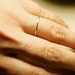 Thread of Silver - Tiny Halo Hammered Stack Ring - Delicate Jewelry - Finger Tip Ring