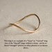Thread of Gold - Rose or Yellow - Wavy or Straight - Tiny Halo Hammered Stack Ring - Skinny and Thin