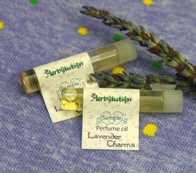 Lavender Charms Organic Botanical Perfume Oil natural vegan Sample