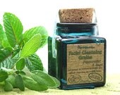 Organic Cleansing Grains Peppermint Sage Facial scrub polish natural in a recycled glass jar VEGAN