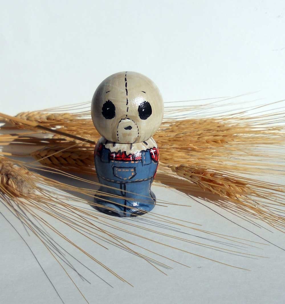 Scarecrow Boy Kokeshi Doll Edward