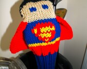 Knit PATTERN Superman Golf Club Cover PDF