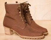 Vintage 90s Bruno Magli Italian lace up boots 6 / shoes 6 / granny boots 6