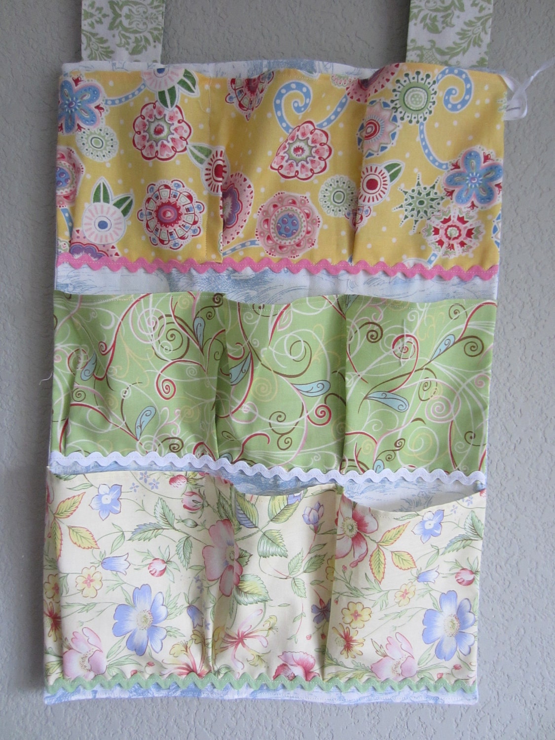 Handmade FABRIC WALL ORGANIZER