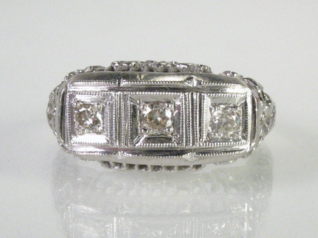 Vintage Diamond Wedding Ring