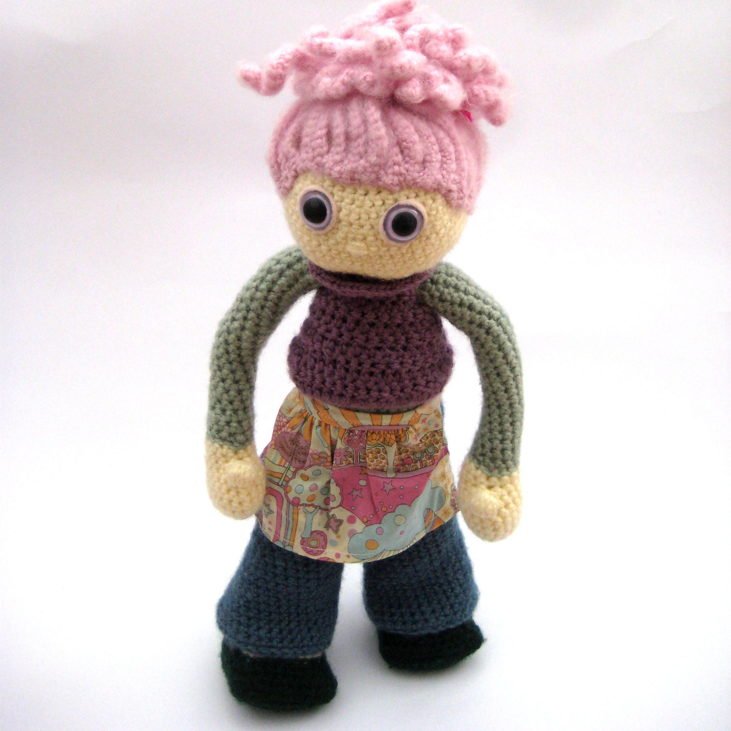 Amigurumi crocheted doll - Flossie