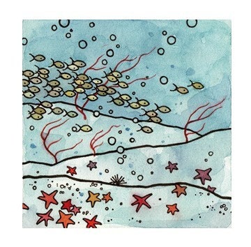 Set of 5 Ocean Mini Prints