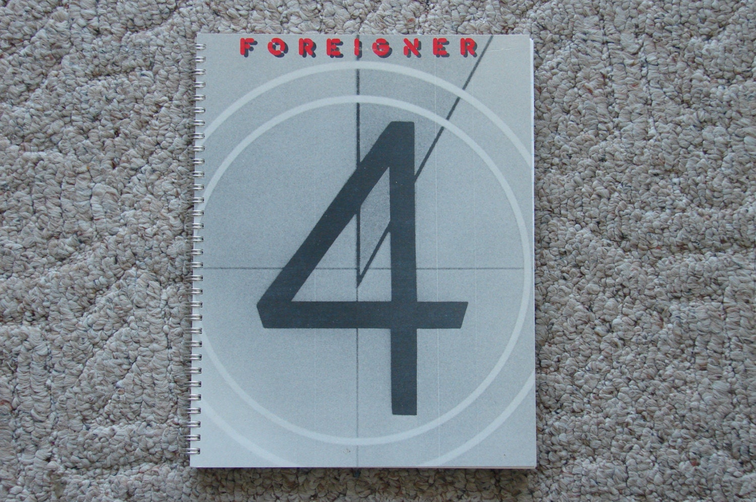 Foreigner 4 Spiral Record Notebook