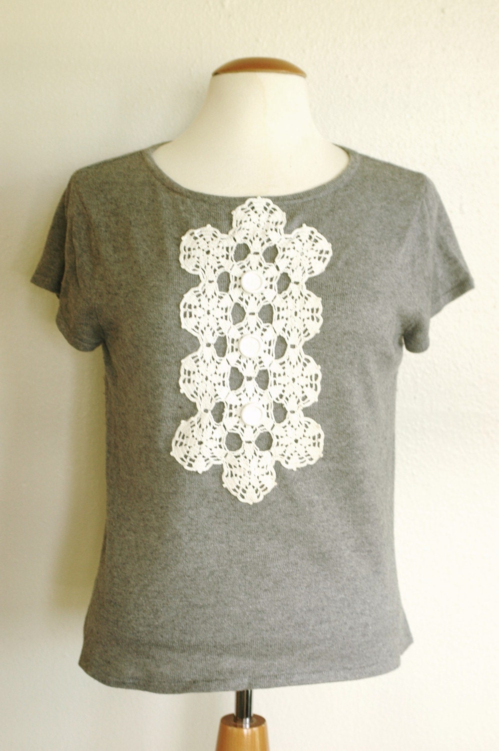 Upcycled Cashmere/Silk Gray Top RESERVED for Erskimo