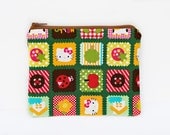 Patchwork Hello Kitty - Small zip pouch