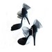 Sexy Stiletto High Heels Black Platforms with Huge Vintage Crin Bows and Rhinestones // LBD Costuming Prom //  4 1/2 Inch Heel // Size 8M //