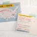 Map save the date postcards