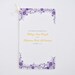 wildflower wedding programs