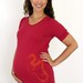 SPRING SALE, Women's Dragon Silhouette, Cotton Maternity T-Shirt, Year of the Dragon